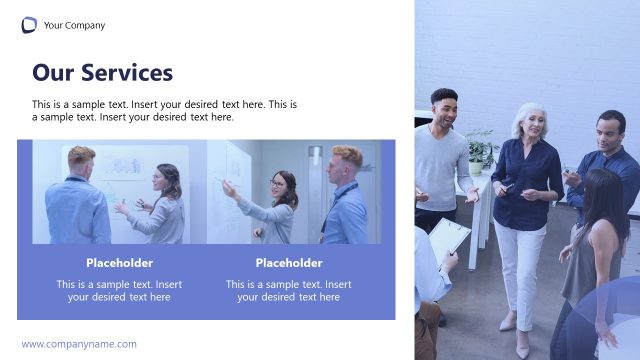 Our Services Presentation Template Slide