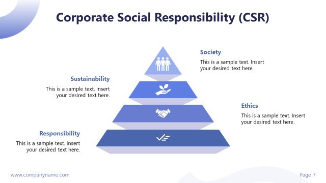Editable CSR Diagram Slide – Business Corporate Presentation
