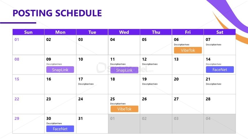Social Media Marketing Template Slide