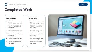 Project Sprint Review Template for Presentation 