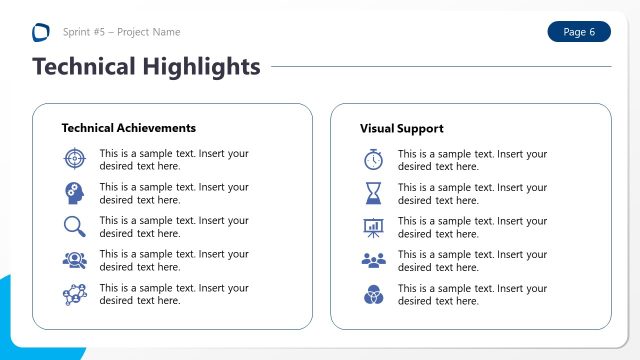 Technical Highlights PowerPoint Slide