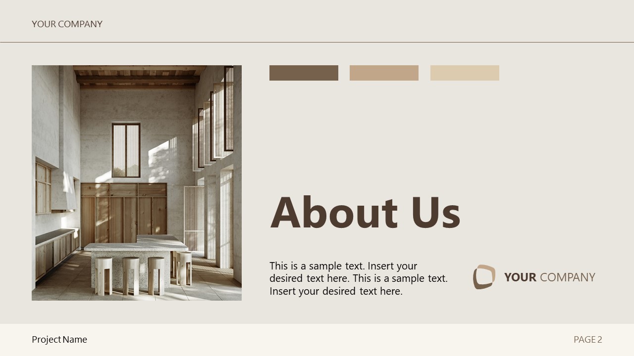 Interior Design Project Proposal PowerPoint Template