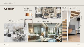 Customizable Interior Design Project Proposal PPT Template 