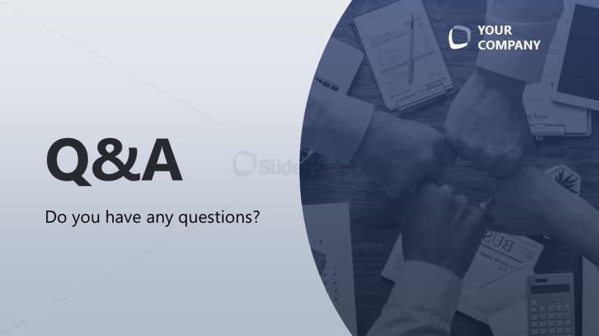 All Hands Strategy Session Template - Q&A Slide