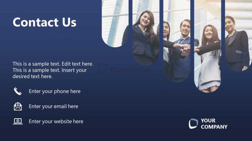 All Hands Strategy Session Template - Get in Touch Slide