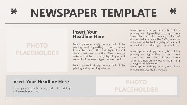 Newspaper Template Slide