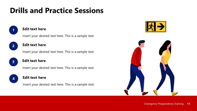 Drill Practices Slide for Emergency Preparedness Template