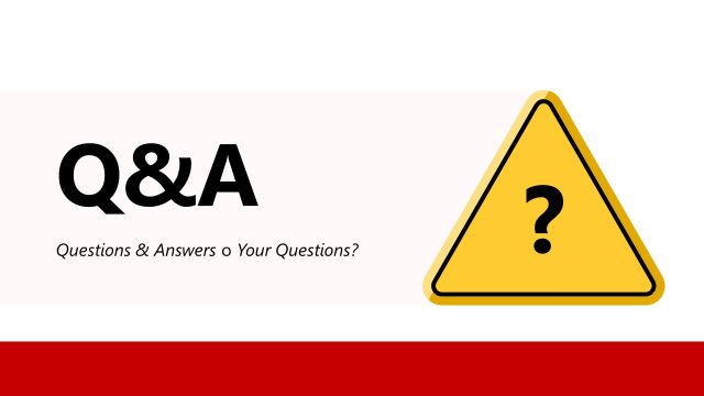 Questions & Answers Presentation Template for Emergencies Presentation