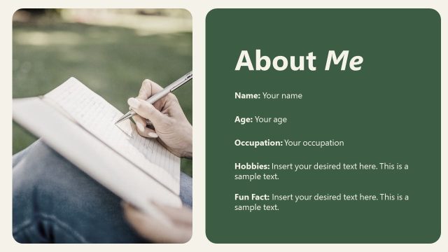 About Me Slide – My Approach to Therapy PPT Template