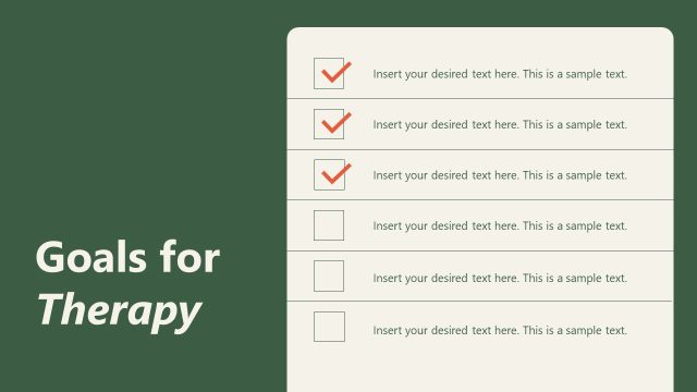 Goals for Therapy – Approach to Therapy PPT Slide