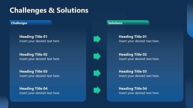 Challenges & Solutions Slide for PowerPoint