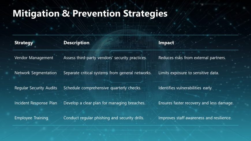 Futuristic Cyber Security Case Study Template Slide