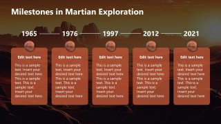 Editable Exploring Mars PPT Template