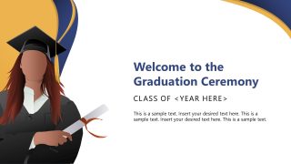 Editable School Academy Graduation PPT Template 