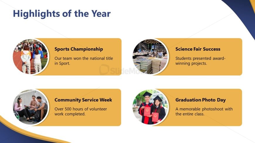 School Academy Graduation Template for Presentation
