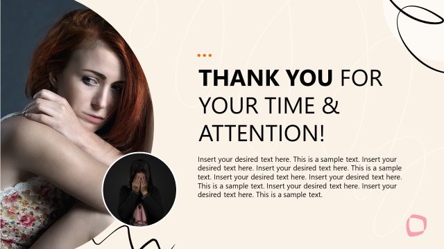 Thank You Slide – Wellness & Mental Health Presentation