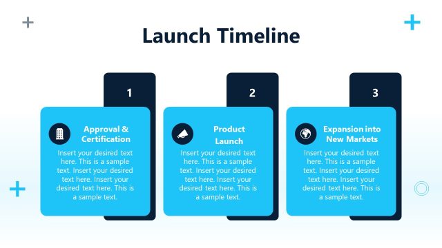 Customizable Launch Timeline Slide