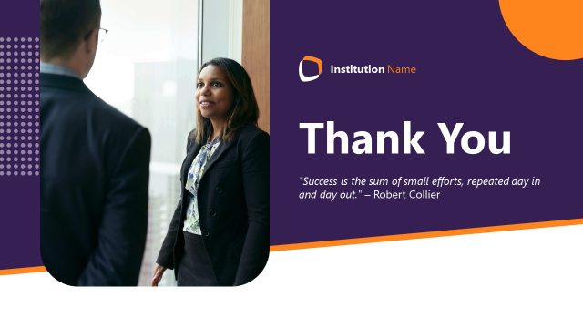 Thank You Slide – Career Development Template