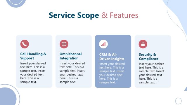 Service Scope & Features PPT Presentation Template