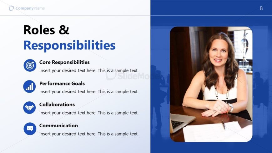 Virtual Onboarding Presentation - Roles & Responsibilities Slide