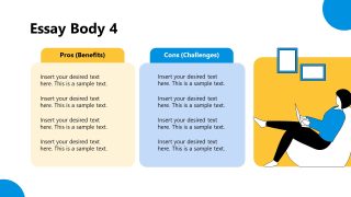 Pros & Cons Slide - Essay Presentation 