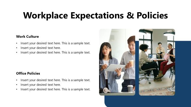 Workplace Expectations & Policies Slide – Employee Relocation Template