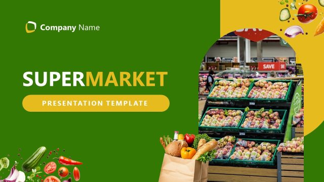 Supermarket PowerPoint Template