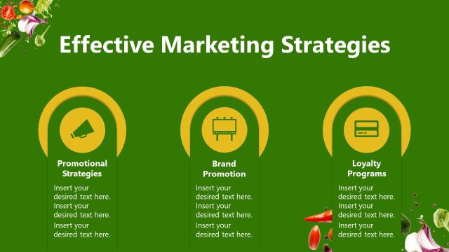 Effective Marketing Strategies Slide – Supermarket Template
