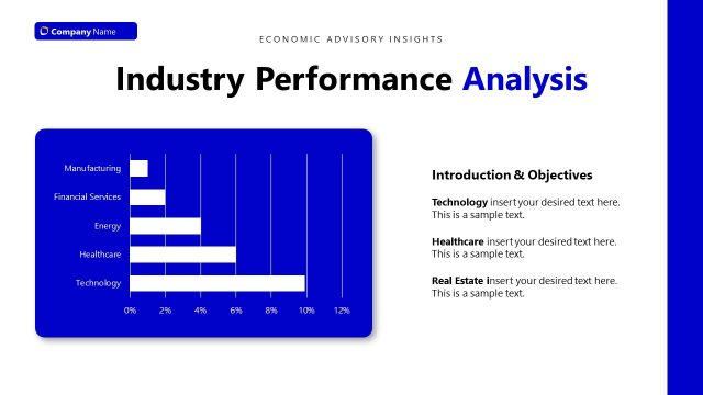 Editable Industry Performance Analysis Slide