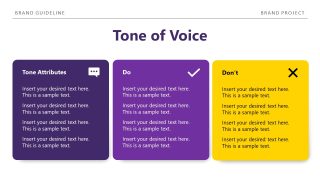 Three Colors Slide - Brand Guidelines Template