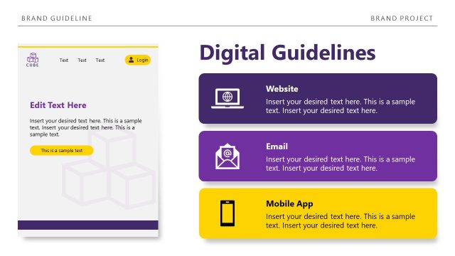 Editable Brand Guidelines Presentation Template
