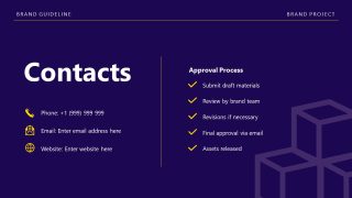 Contact Information Slide - Brand Guidelines Template