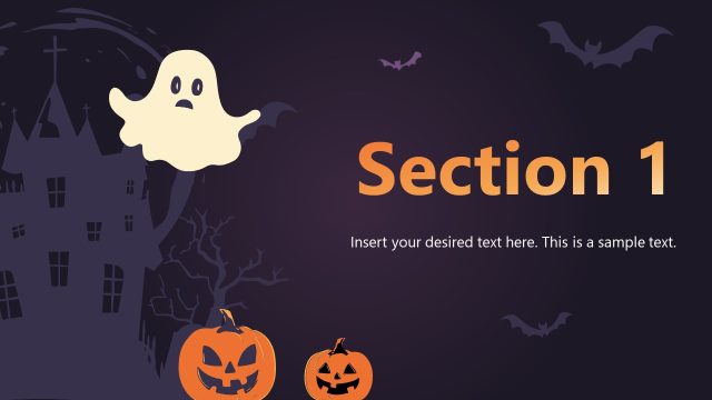 Section Header Slide – Scary Haunted Template