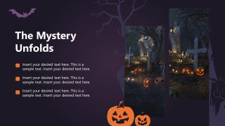 Slide with Placeholder Text - Scary Haunted Template