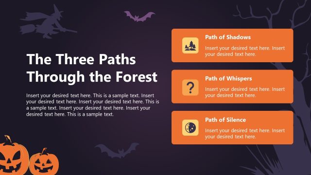 Editable Section Slide – Scary Haunted Presentation Template