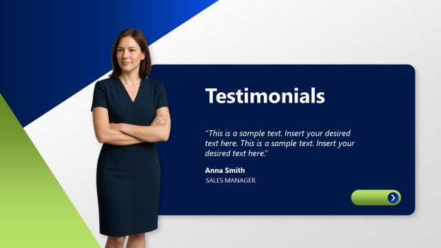 Testimonials Presentation Slide for Corporate Wellness Template