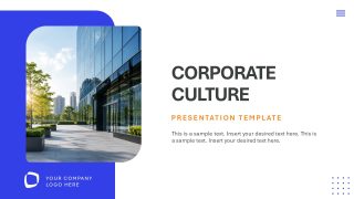 Cover Slide for Corporate Culture Presentation