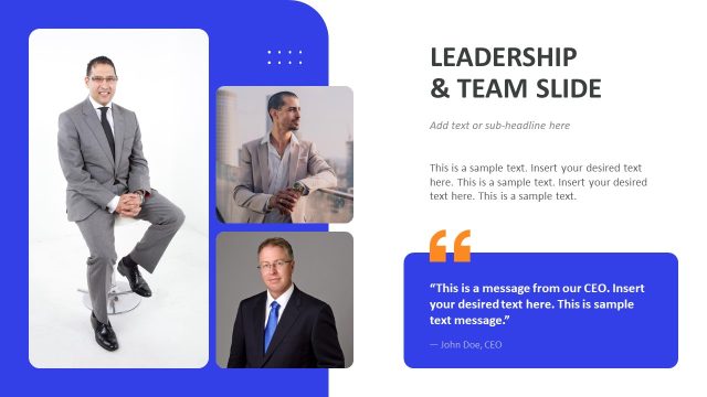 Modern PPT Slide Layout with Images