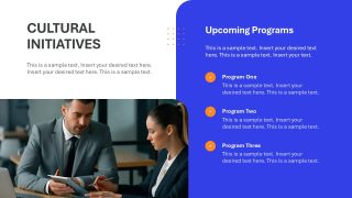 Cultural Initiatives Slide - Corporate Culture Slide Deck