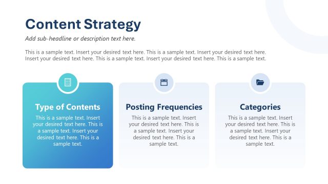 Content Strategy Visualization Slide – Social Media Marketing PPT Template
