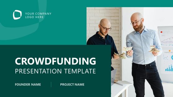 Cover Slide for Crowdfunding Pitch Deck Template
