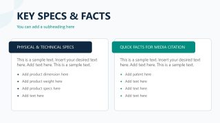 Crowdfunding Media Kit Template with Two Text Segments