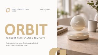 Editable Orbit Product PPT Presentation Template