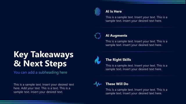 Key Takeaways & Next Steps – AI Training Layout
