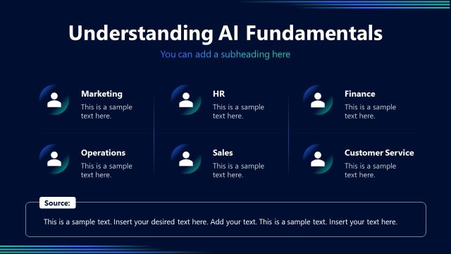 Understanding AI Fundamentals with Icons & Infographics – AI Training Template