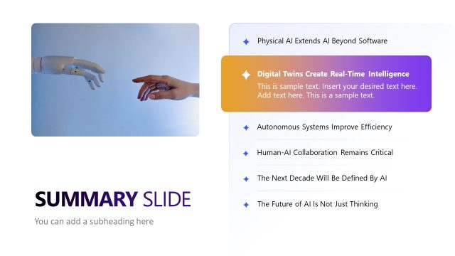 Physical AI Presentation Slide Design Template