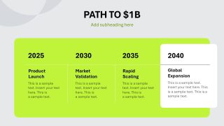 Editable Financial Planning Three Segment Slide Template