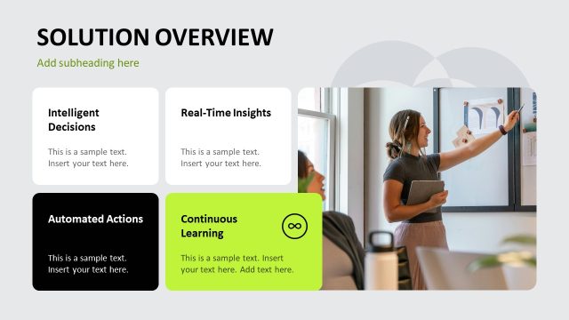 Multiple Blocks Slide for Solution Overview Presentation