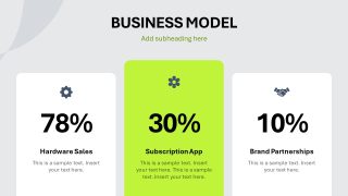 Three Tiers Business Packages Model Presentation Slide