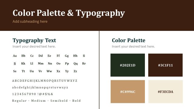 Color Pallete & Typography Details Choice Presentation Slide